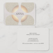 シックエレガントグリッターフェイク金ゴールド美しい及びファッション 名刺 (正面/裏面)