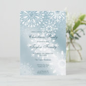 シックエレガントグリッター企業のクリスマスパーティー 招待状 (スタンド正面)