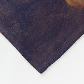 シックエレガントグリーンモナリサコビデ19絵画s フリースブランケット (角)