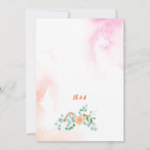 シックエレガントグリーンユーカリ結婚式招待状 招待状 (裏面)