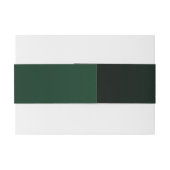 シックエレガントゴールデンクリ結婚スマスツリー 招待状ベリーバンド (裏面例)