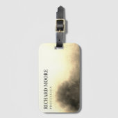 シックエレガントゴールデン抽象芸術 ラゲッジタグ (正面縦)