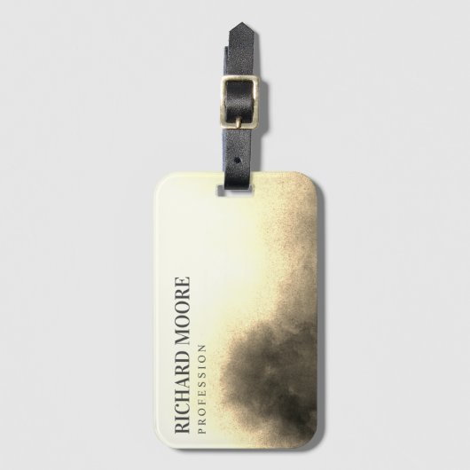 シックエレガントゴールデン抽象芸術 ラゲッジタグ (正面縦)