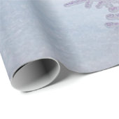 シックエレガントシルバースノーフレークスホリデー ラッピングペーパー (ロールコーナー)