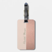 シックエレガントスタイリッシュウォーターカラーサボテン ラゲッジタグ (裏面縦)