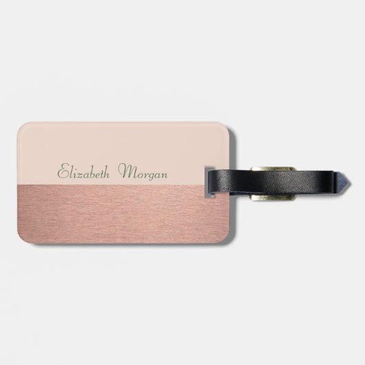 シックエレガントスタイリッシュウォーターカラーサボテン ラゲッジタグ (裏面横)