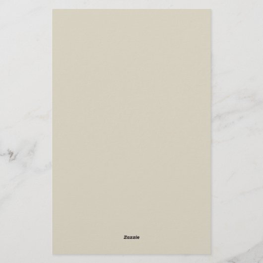 シックエレガントスタイリッシュプレーン手書きスクリプト 便箋 (裏面)