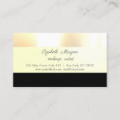 シックエレガントスタイリッシュ金ゴールドロイヤリティカード ロイヤリティカード (裏面)