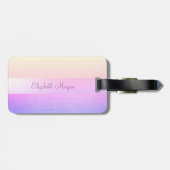 シックエレガントスタイリッシュ、グリッターハイヒール ラゲッジタグ (裏面横)