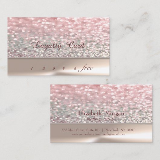 シックエレガントスタイリッシュ、《写真》ぼけ味ロイヤリティカード ロイヤリティカード (正面/裏面)