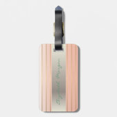 シックエレガントスタイリッシュ,花,バラ ラゲッジタグ (裏面縦)