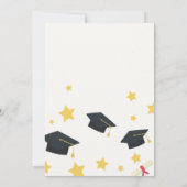 シックエレガントスター卒業 招待状 (裏面)