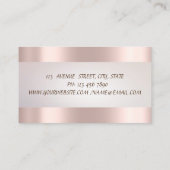 シックエレガントストライプサボテン多肉バラ金ゴールド 名刺 (裏面)