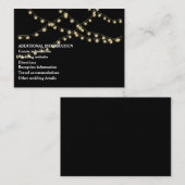 シックエレガントスモダンストリングラ結婚イツのエンクロージャ エンクロージャーカード (正面/裏面)