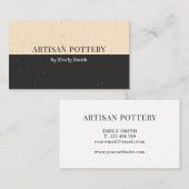 シックエレガントセラミック陶器 名刺 (正面/裏面)