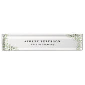 シックエレガントソフト春葉 デスクネームプレート (正面)