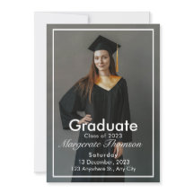 シックエレガントタイポグラフィ卒業パーティー