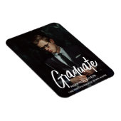 シックエレガントタイポグラフィ卒業式パーティーアナウンス マグネット (右側)