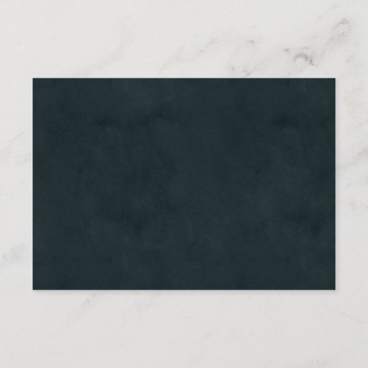 シックエレガントターコイズ金ゴールドアゲ結婚ート詳細 エンクロージャーカード (裏面)