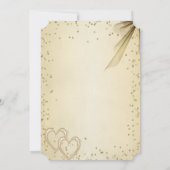 シックエレガントダイヤモンドブライダルシャワー 招待状 (裏面)