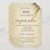 シックエレガントダイヤモンドブライダルシャワー 招待状 (正面/裏面)