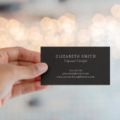 シックエレガントダイヤモンド金ゴールドヘアドレッサーヘアスタイリスト 名刺