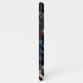 シックエレガントダリアスファインアートボタニカル絵を描ズ iPhoneケース (左側)