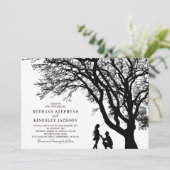 シックエレガントツリー結婚ズ 招待状 (スタンド正面)