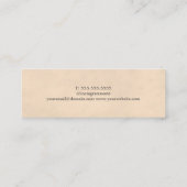 シックエレガントテクスチャグレーはさみ美容師 スキニー名刺 (裏面)