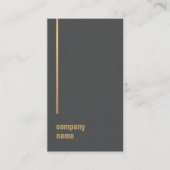 シックエレガントテクスチャグレーフェイク金ゴールドコンサルタント 名刺 (正面)