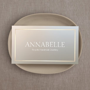 シックエレガントデザイナー金ゴールド縁ど 名刺