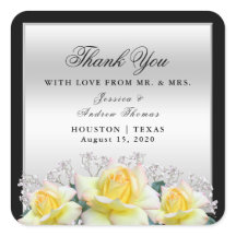 シックエレガントバラシルバ結婚ーの感謝