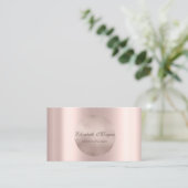 シックエレガントバラシンプル金ゴールドサークル 名刺 (スタンド正面)