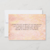 シックエレガントバラマーブルフローラサンキューカード サンキューカード (裏面)