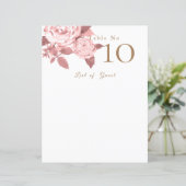 シックエレガントバラ結婚の座席空白のチャート (スタンド正面)