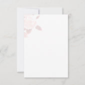 シックエレガントバラ結婚のQRcode RSVP (裏面)