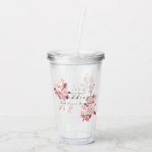 シックエレガントバラ結婚ズ アクリルタンブラー (裏面)