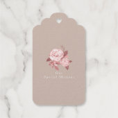 シックエレガントバラ結婚ズ ギフトタグ (裏面)