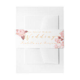 シックエレガントバラ結婚ズ 招待状ベリーバンド