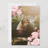 シックエレガントバラ結婚発表 サンキューカード (正面)