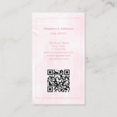 シックエレガントバラ金ゴールドグリッターネイルアートマニキュア 名刺 (裏面)