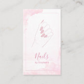 シックエレガントバラ金ゴールドグリッターネイルアートマニキュア 名刺 (正面)