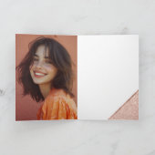 シックエレガントバラ金ゴールドネイビーブルーバルミツワー サンキューカード (内部)