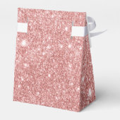 シックエレガントバラ金ゴールドモノグラム結婚式の引き出物 フェイバーボックス (裏面サイド)