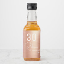 シックエレガントバラ金ゴールド30誕生日パーティミニ