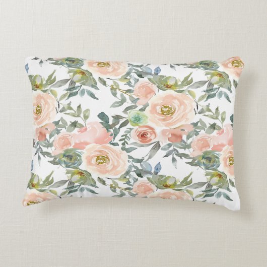 シックエレガントバラ、メやる気を起こさせるッセージ アクセントクッション (裏面)