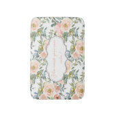 シックエレガントバラ、メやる気を起こさせるッセージ バスマット (正面縦)