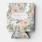 シックエレガントバラ、メやる気を起こさせるッセージ 缶クーラー (正面)