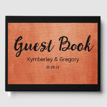 シックエレガントバーンオレンジ黒名日付