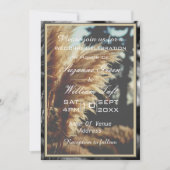 シックエレガントパンパスグラスボホ結婚式招待状 招待状 (正面)